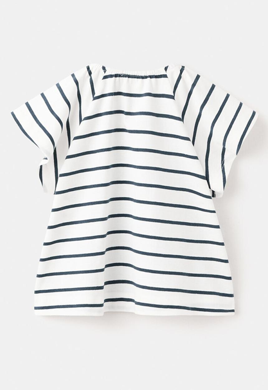 MANGO - T-Shirt STRIPE - Navy