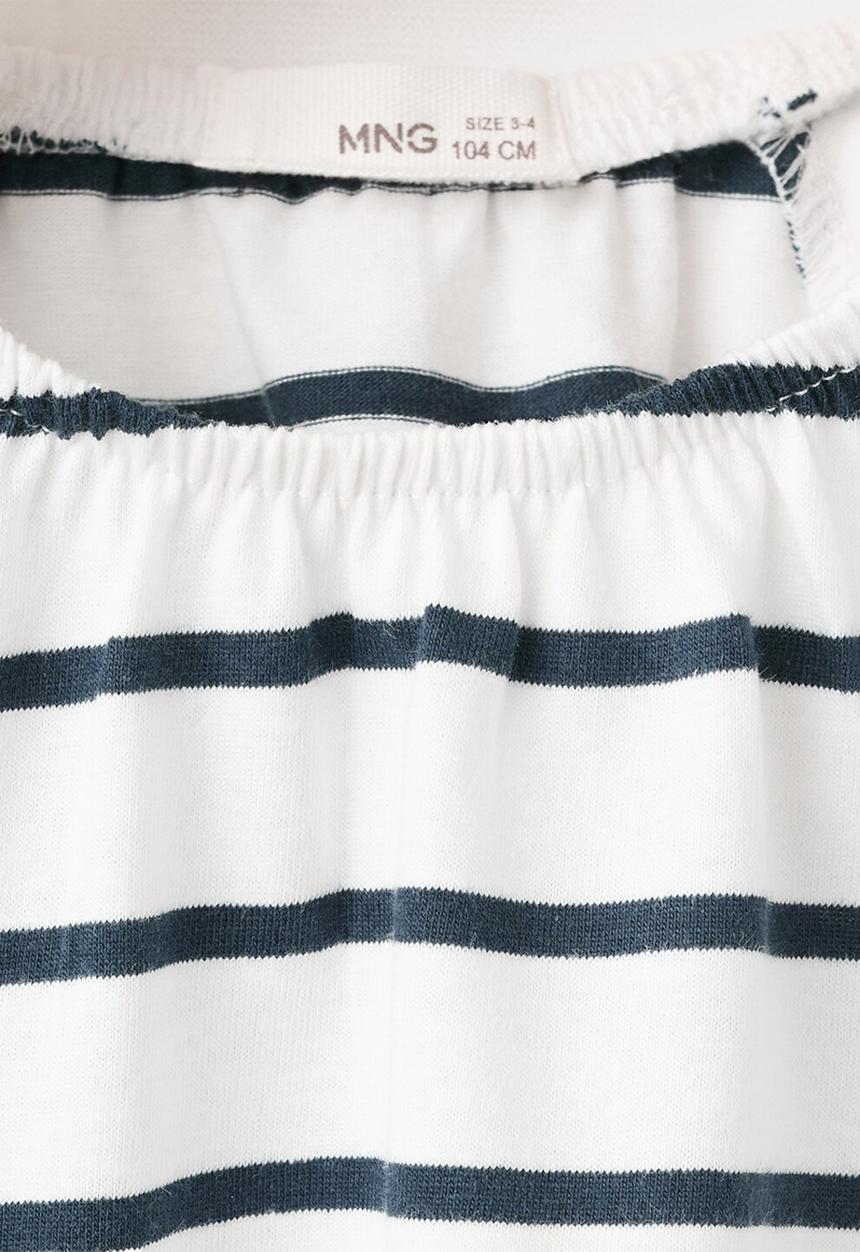MANGO - T-Shirt STRIPE - Navy