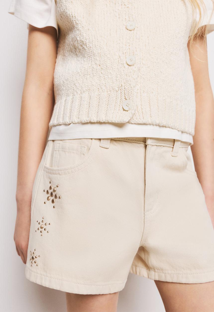 MANGO - Shorts LUNA - Light Beige
