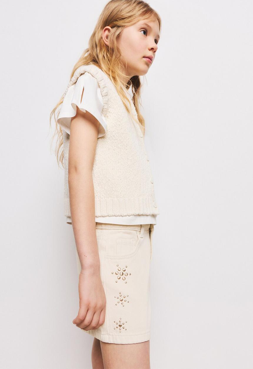 MANGO - Shorts LUNA - Light Beige
