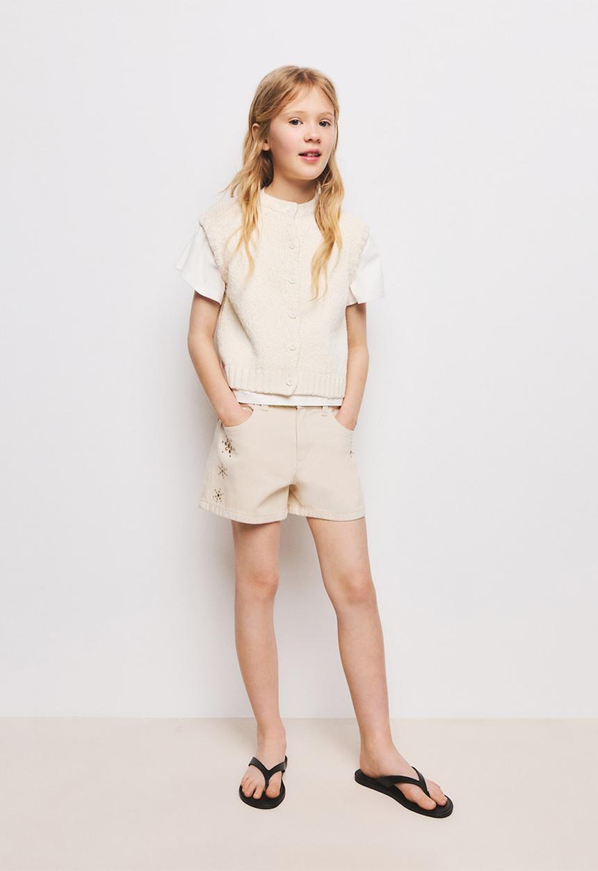 MANGO - Shorts LUNA - Light Beige