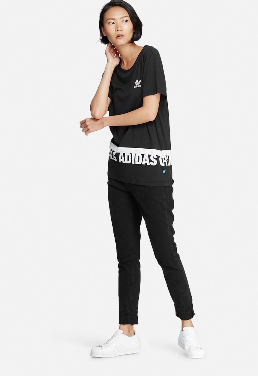 adidas Originals - Graphic trefoil tee
