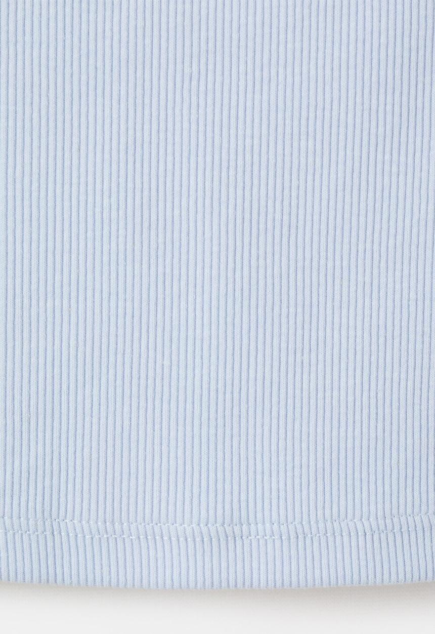 MANGO - T-Shirt RIB - Light/Pastel Blue