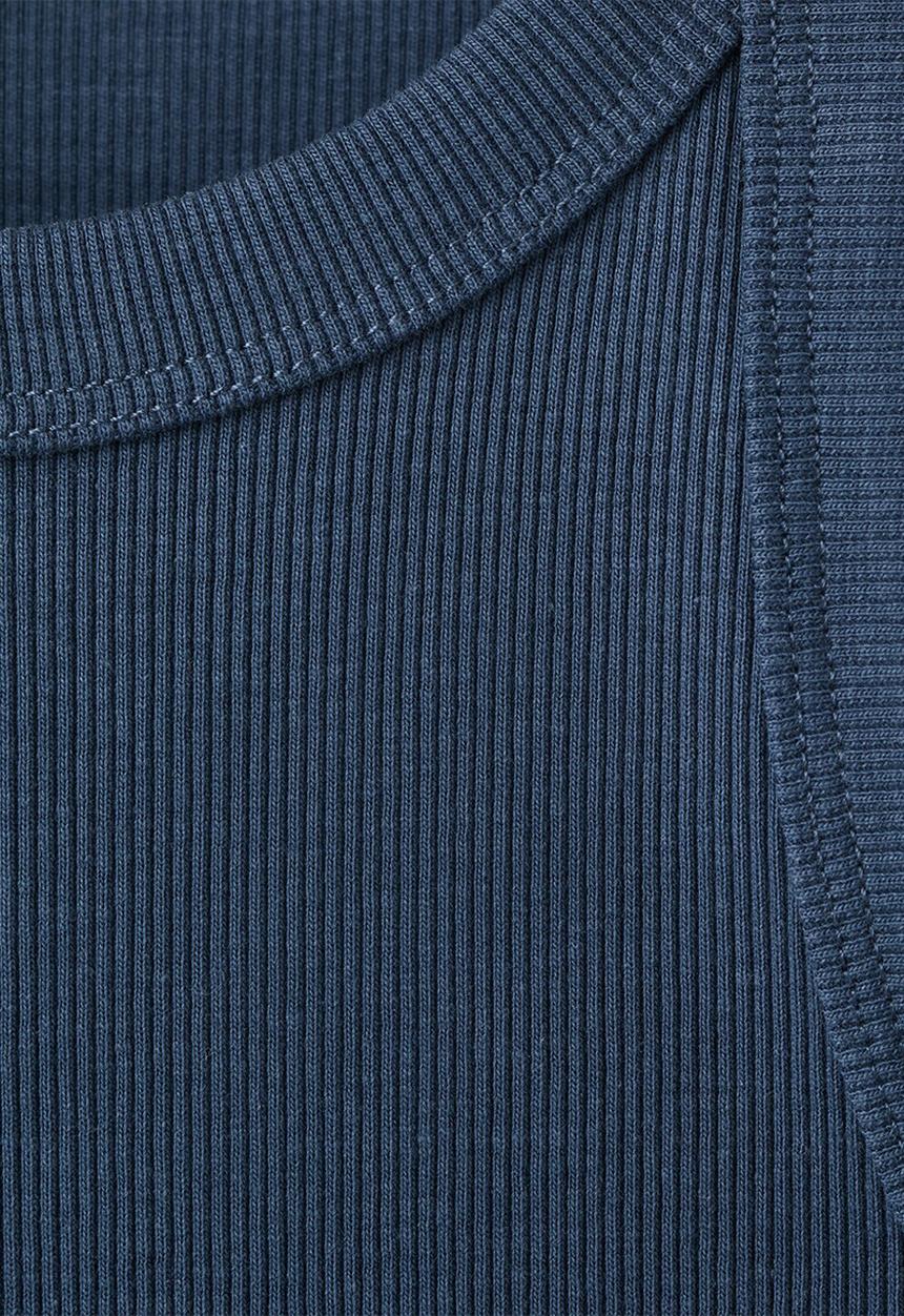 MANGO - T-Shirt RIB - Navy