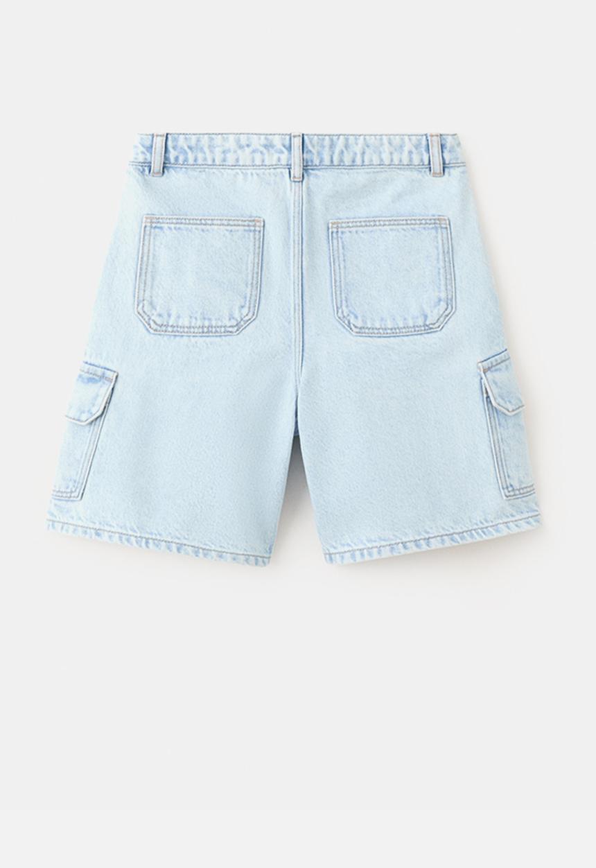 MANGO - Bermudas Cargo - Open Blue