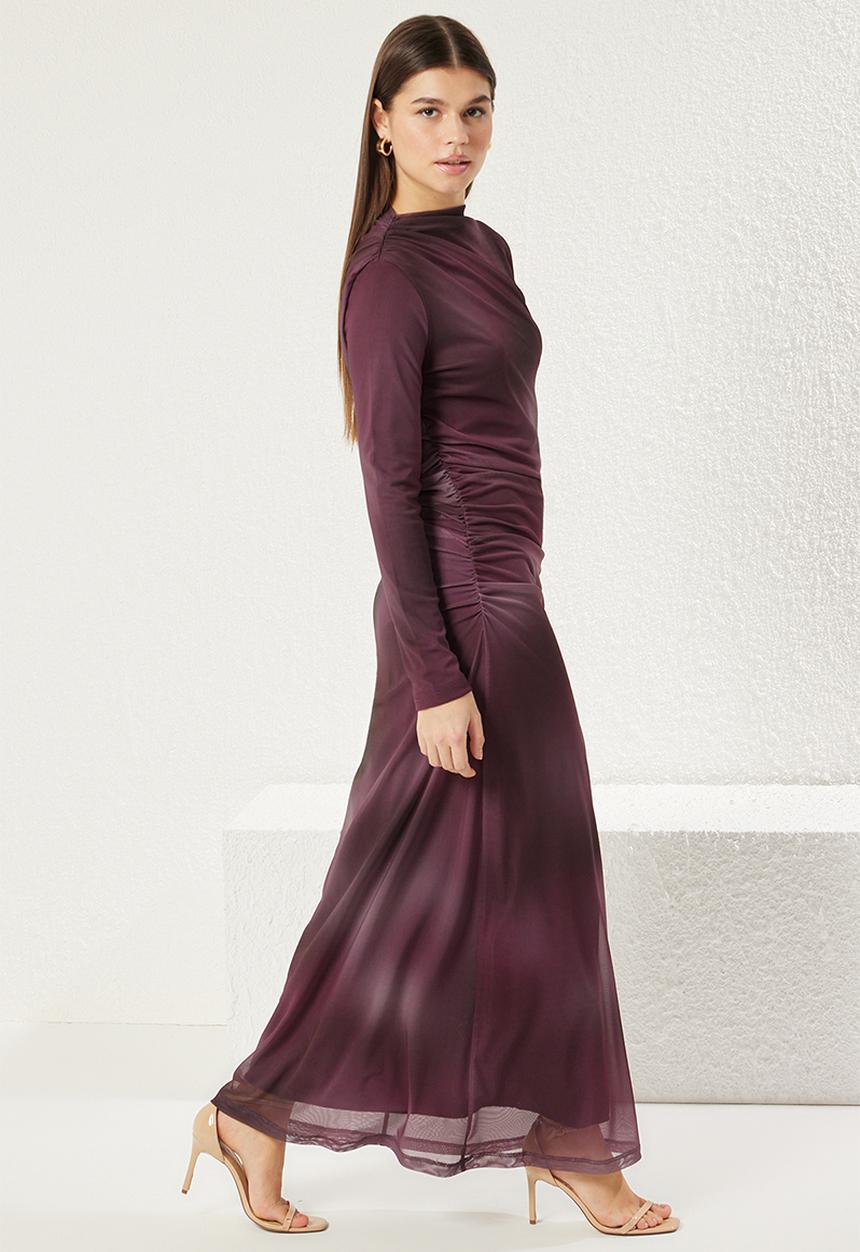 Trendyol - Gradient Knitted Dress - Purple