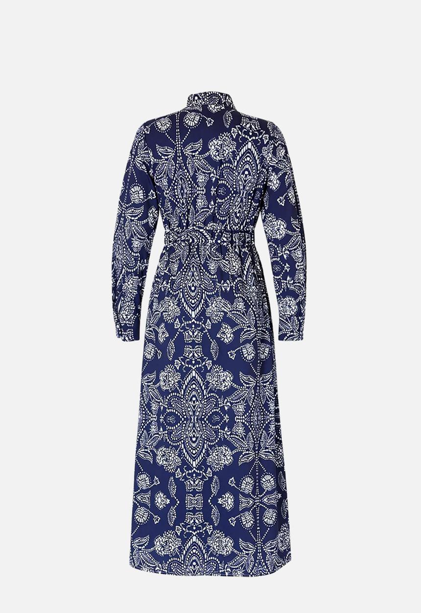 Trendyol - Woven Terrycotton Dress - Navy Blue