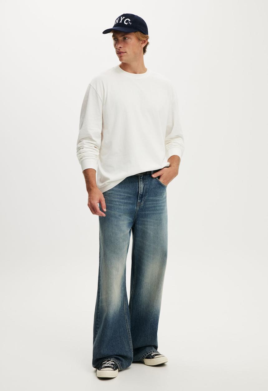 Cotton On - Everyday long sleeve T-shirt - vintage white