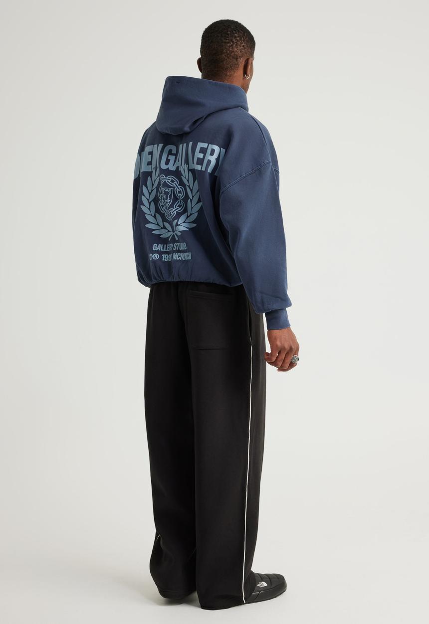 Factorie - Baggy trackpant og - black/white piping