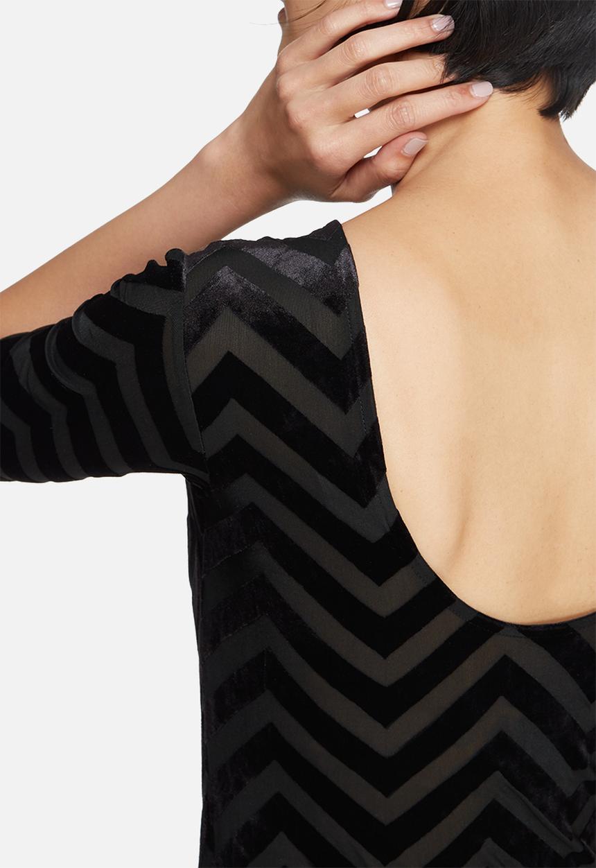 Vero Moda - Velvet chevron bodysuit