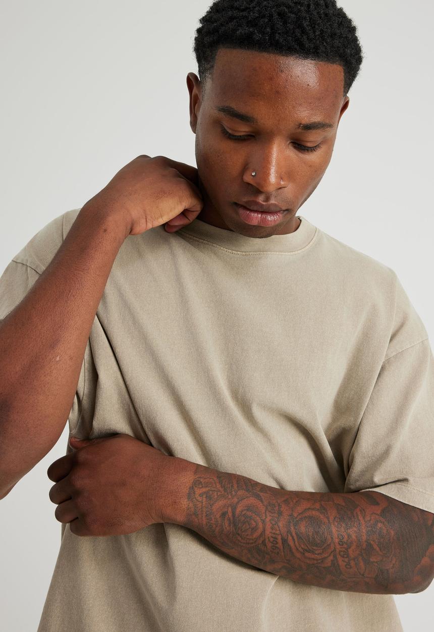 Factorie - Authentics blank tee washed quarry - stone