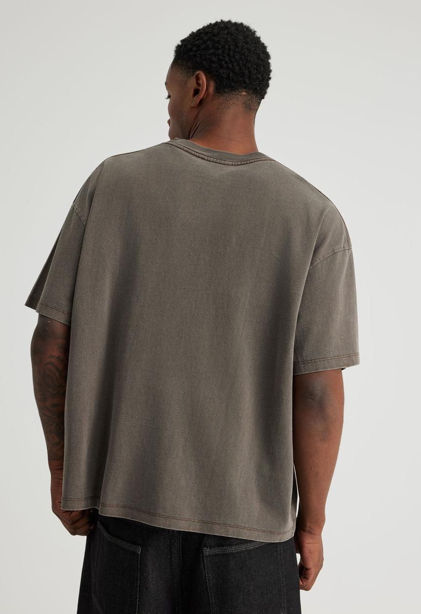 Factorie - Authentics blank tee - washed walnut