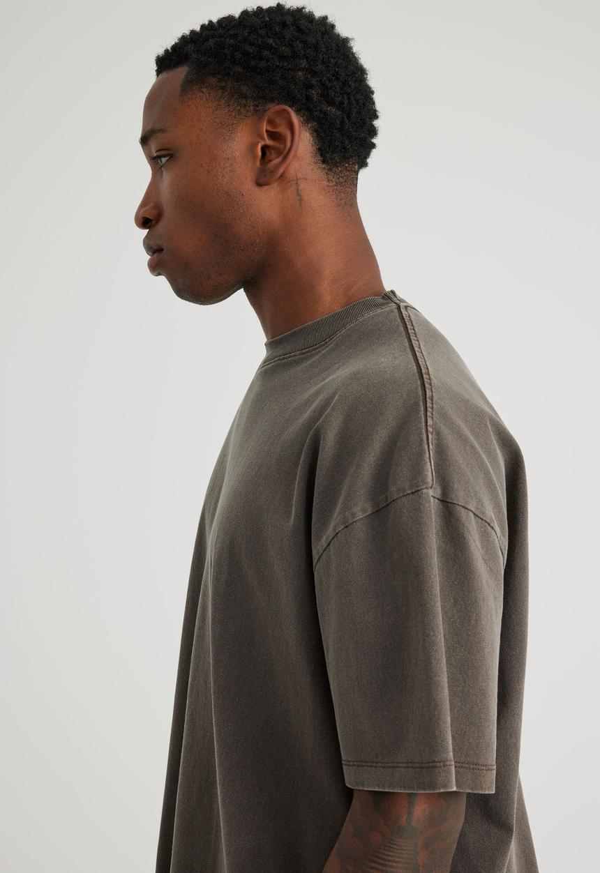 Factorie - Authentics blank tee - washed walnut