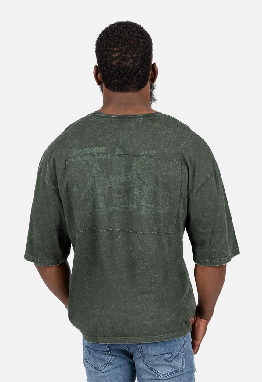 Lee Cooper - Augustin Tee - DK GREEN