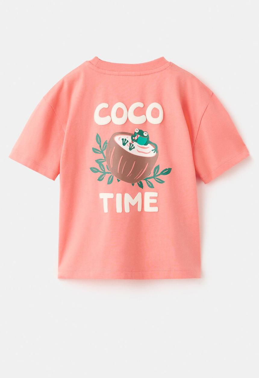 MANGO - T-Shirt Acoco - Light/Pastel Orange