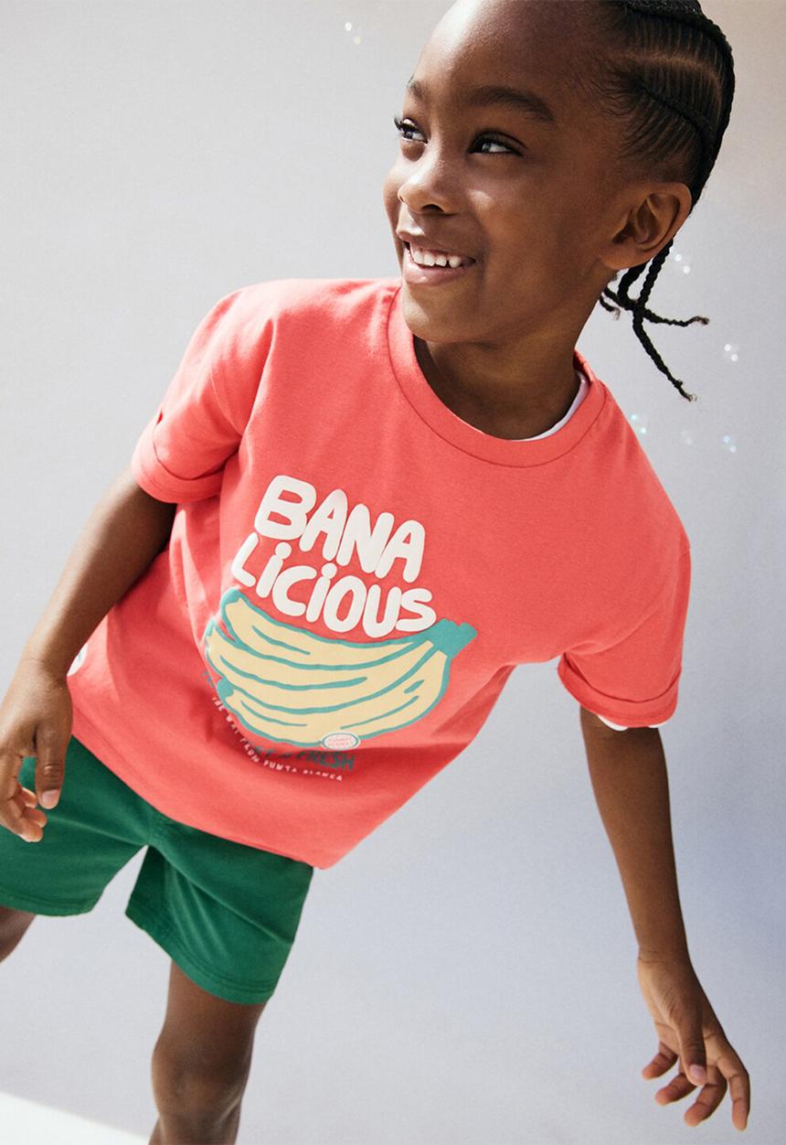 MANGO - T-Shirt Abanana - Bright Red