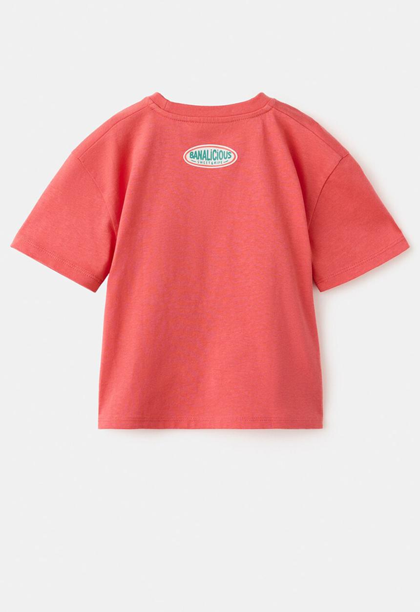 MANGO - T-Shirt Abanana - Bright Red