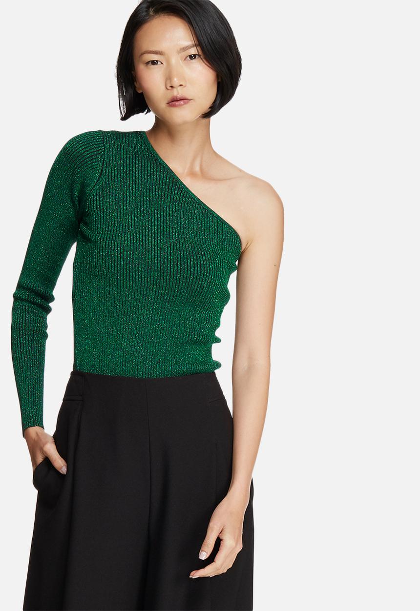 Noisy May - Lurry one-shoulder knit top