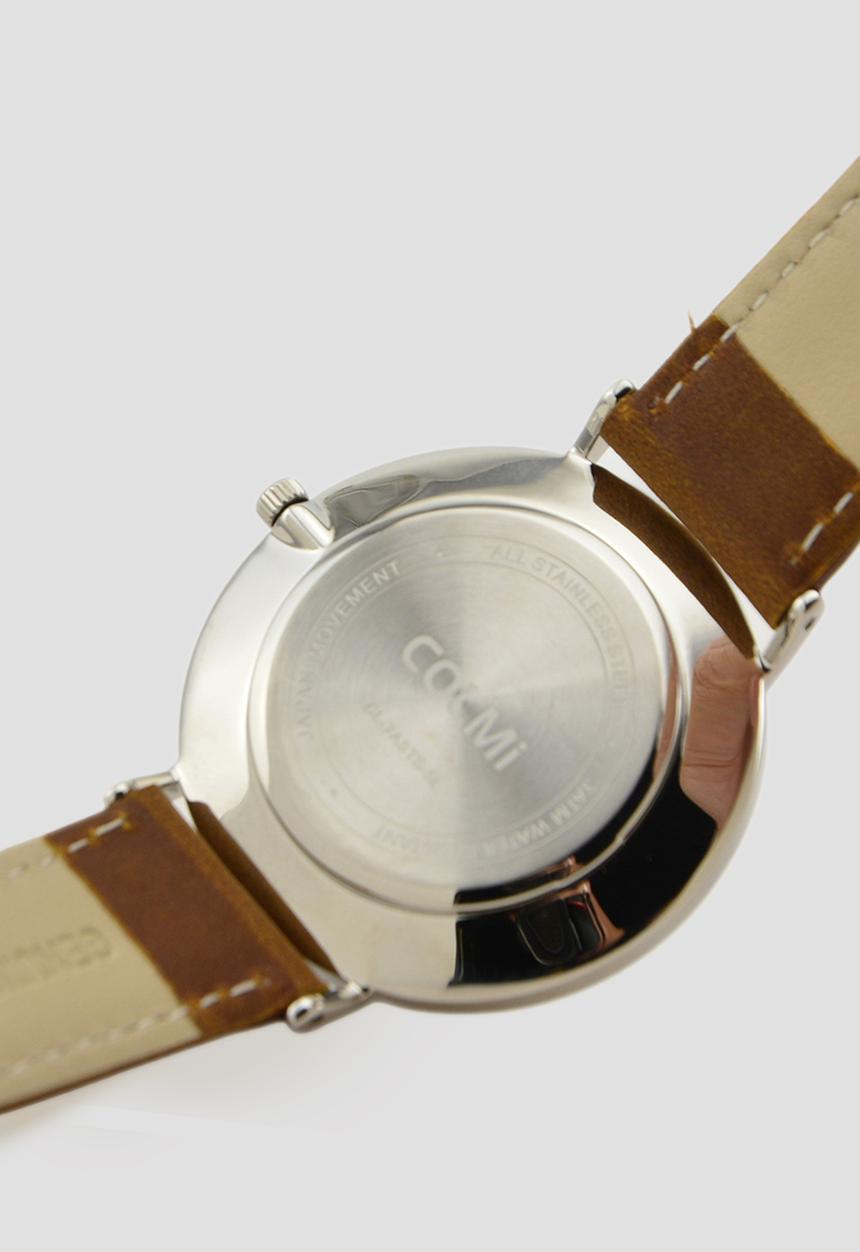 Colmi - ASTRIL Leather Watch CL-7ASTS-5L - Silver/Tan