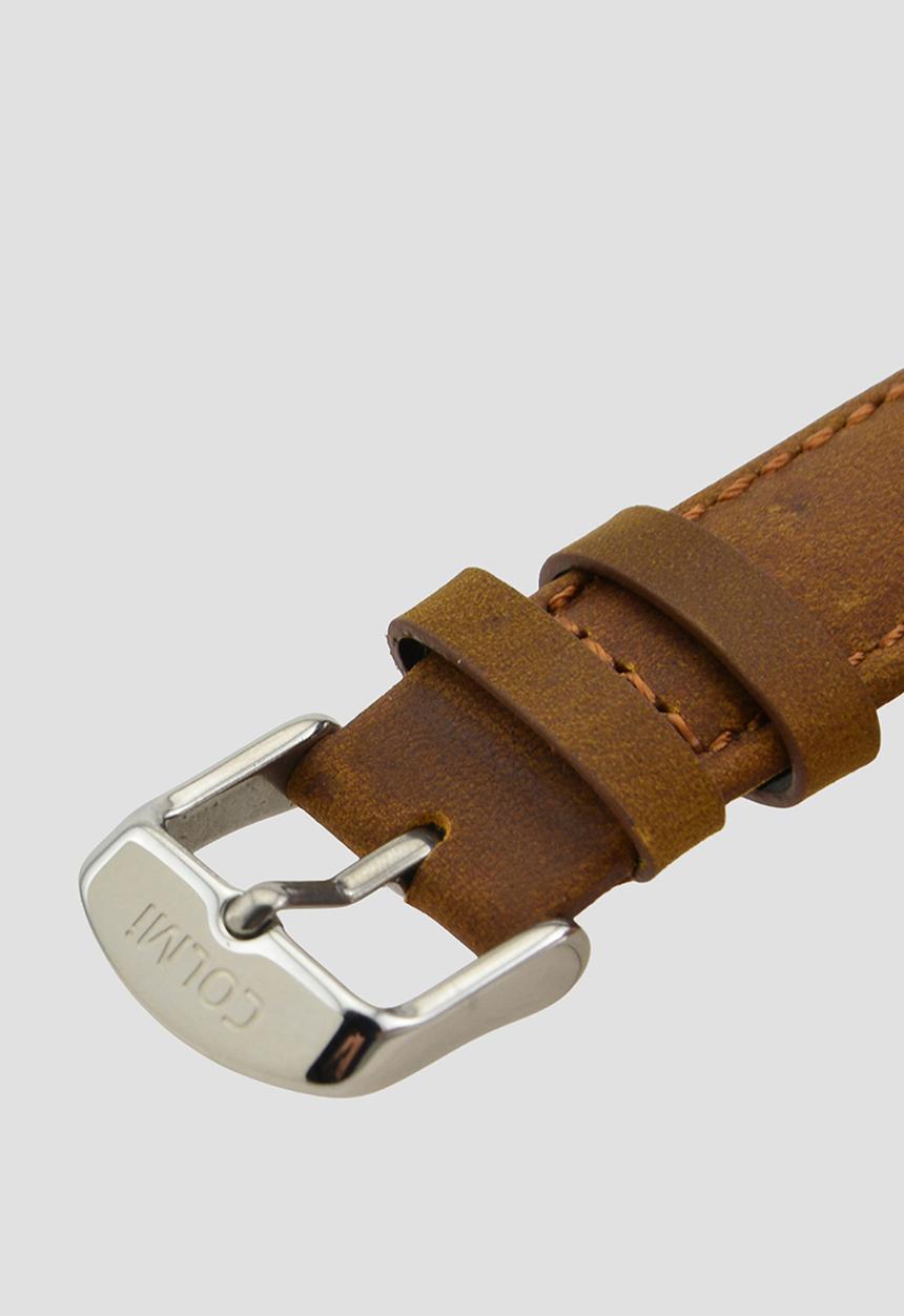 Colmi - ASTRIL Leather Watch CL-7ASTS-5L - Silver/Tan
