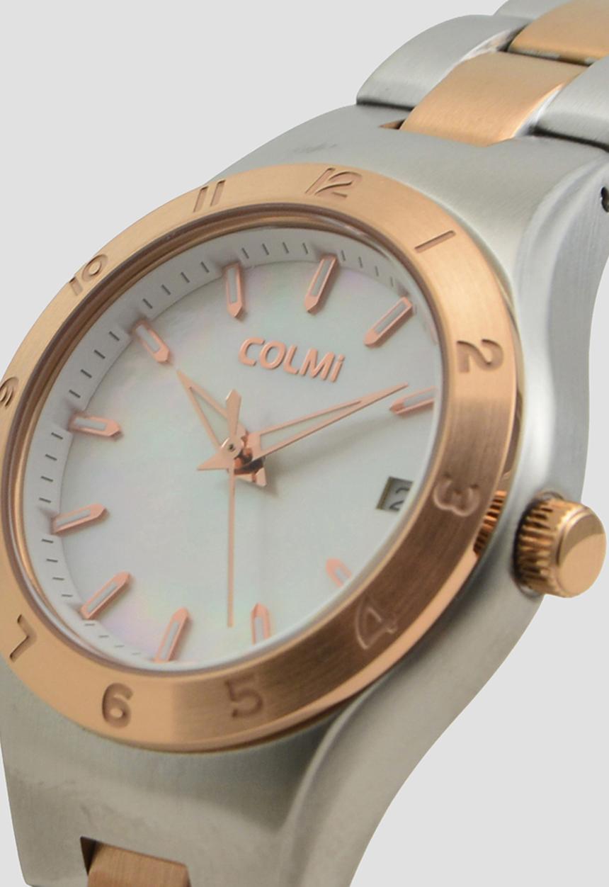 Colmi - ELARA Two-Tone Mother of Pearl Watch CL-7ELASR-D - Gold/Silver