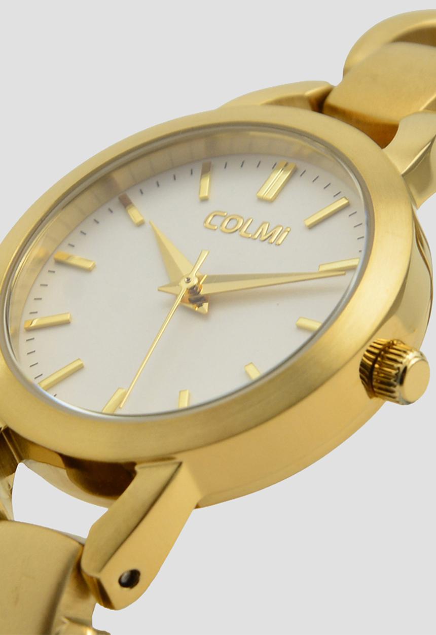 Colmi - VIRE Stainless steel link bracelet Watch CL-7VIRG-9D - Gold