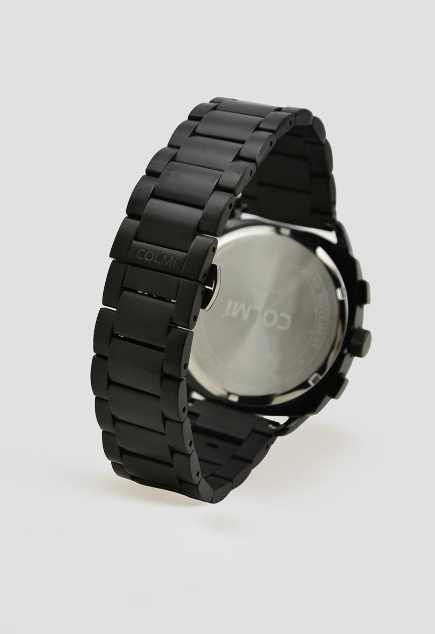 Colmi - ONYX  Steel Chronograph Watch CM-1ONYB-1D - Black