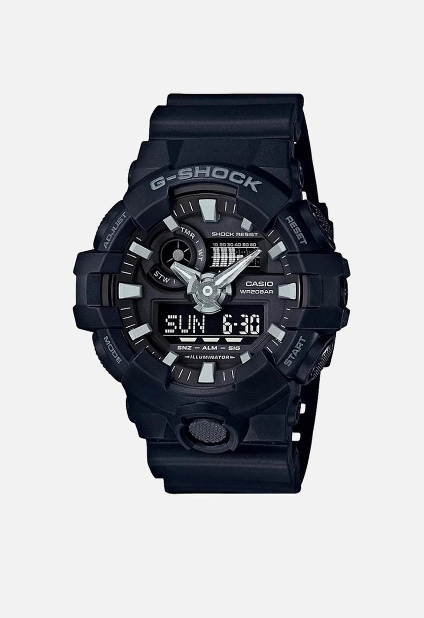 Casio - Gshock Black Anadigi Red - Black