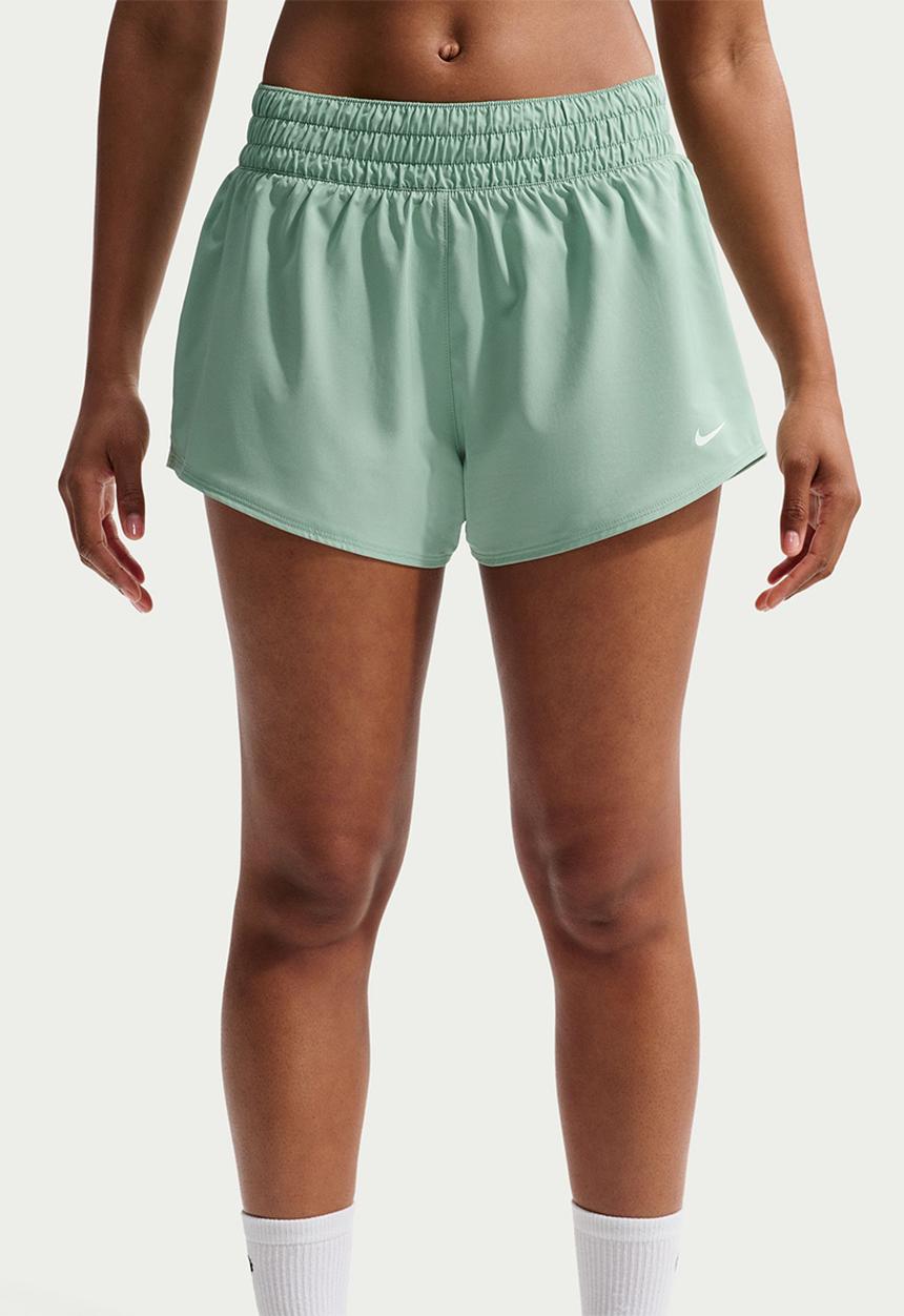 Nike - W Nk One Df Mr 3In Br Short - Steam/White