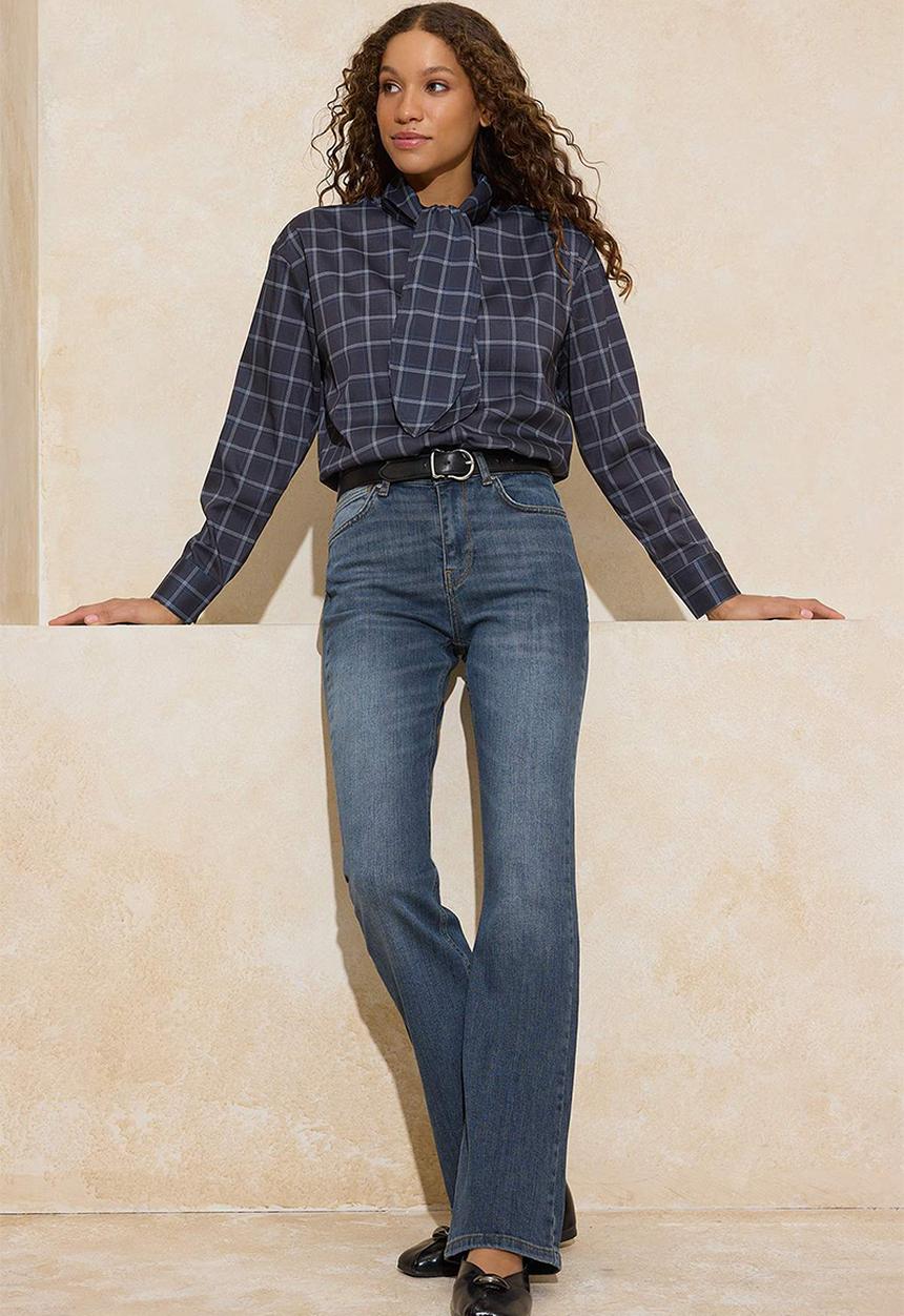 Trendyol - Flare Jeans - Blue