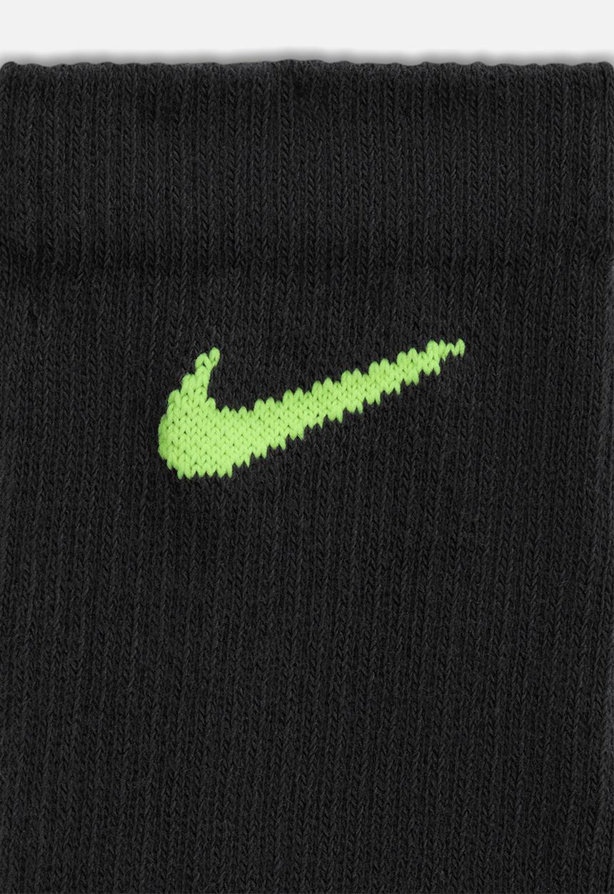 Nike - Everyday Elevated Crew Socks (3 Pairs) - Black/Ass