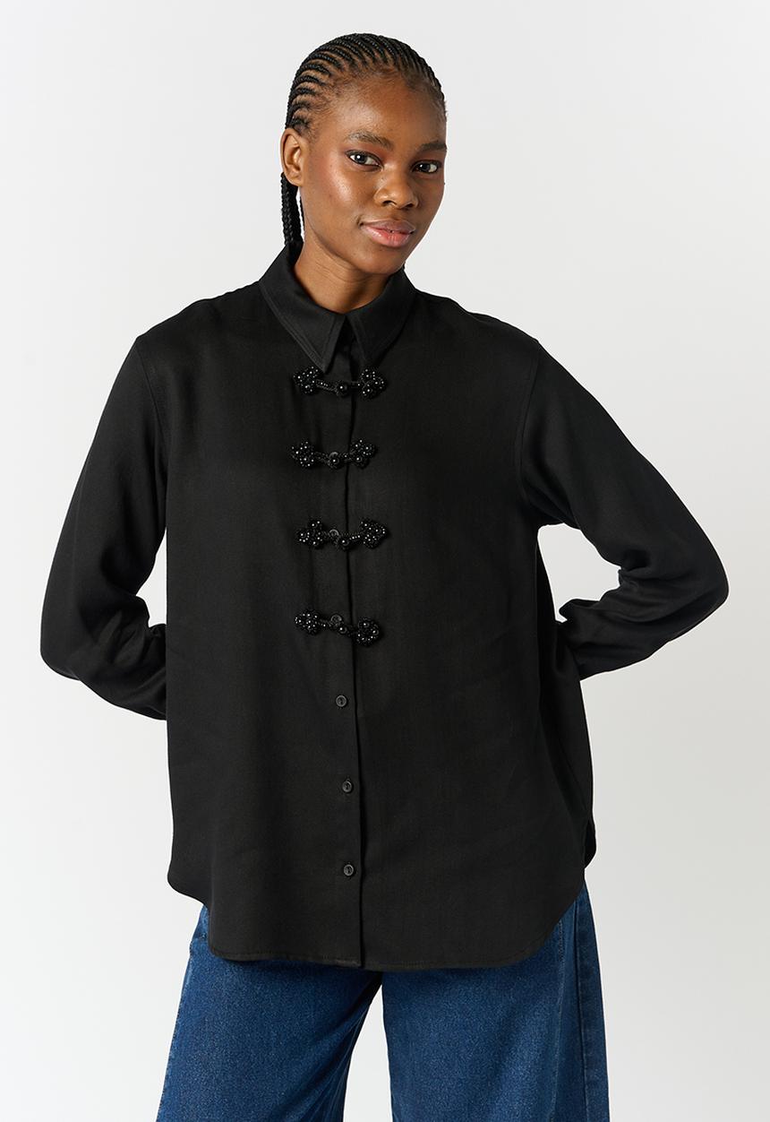 Me&B - Tencel Shirt - Black