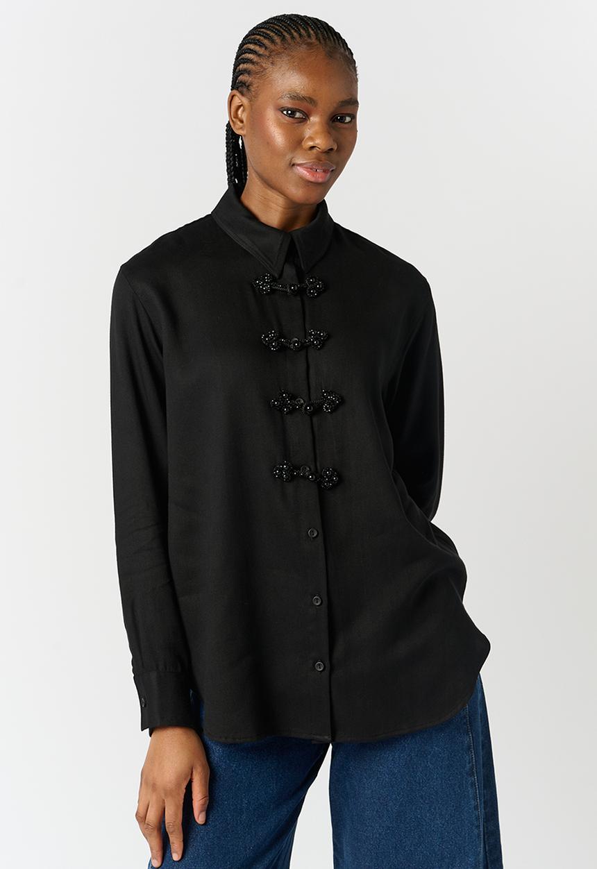 Me&B - Tencel Shirt - Black