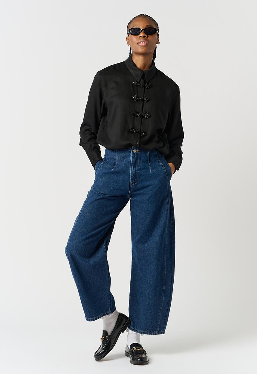 Me&B - Tencel Shirt - Black
