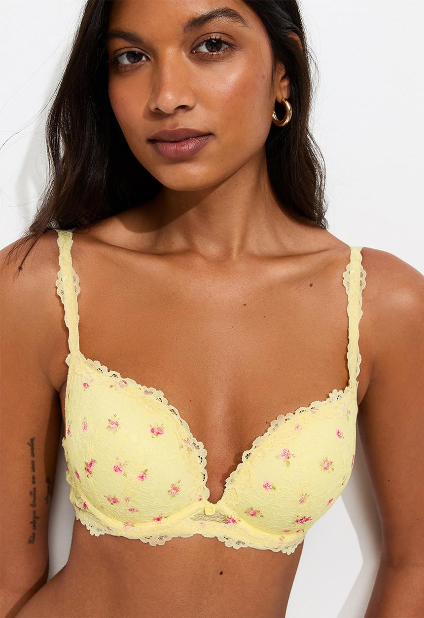 New Look - Printed lace and tri - 86 mid yellow