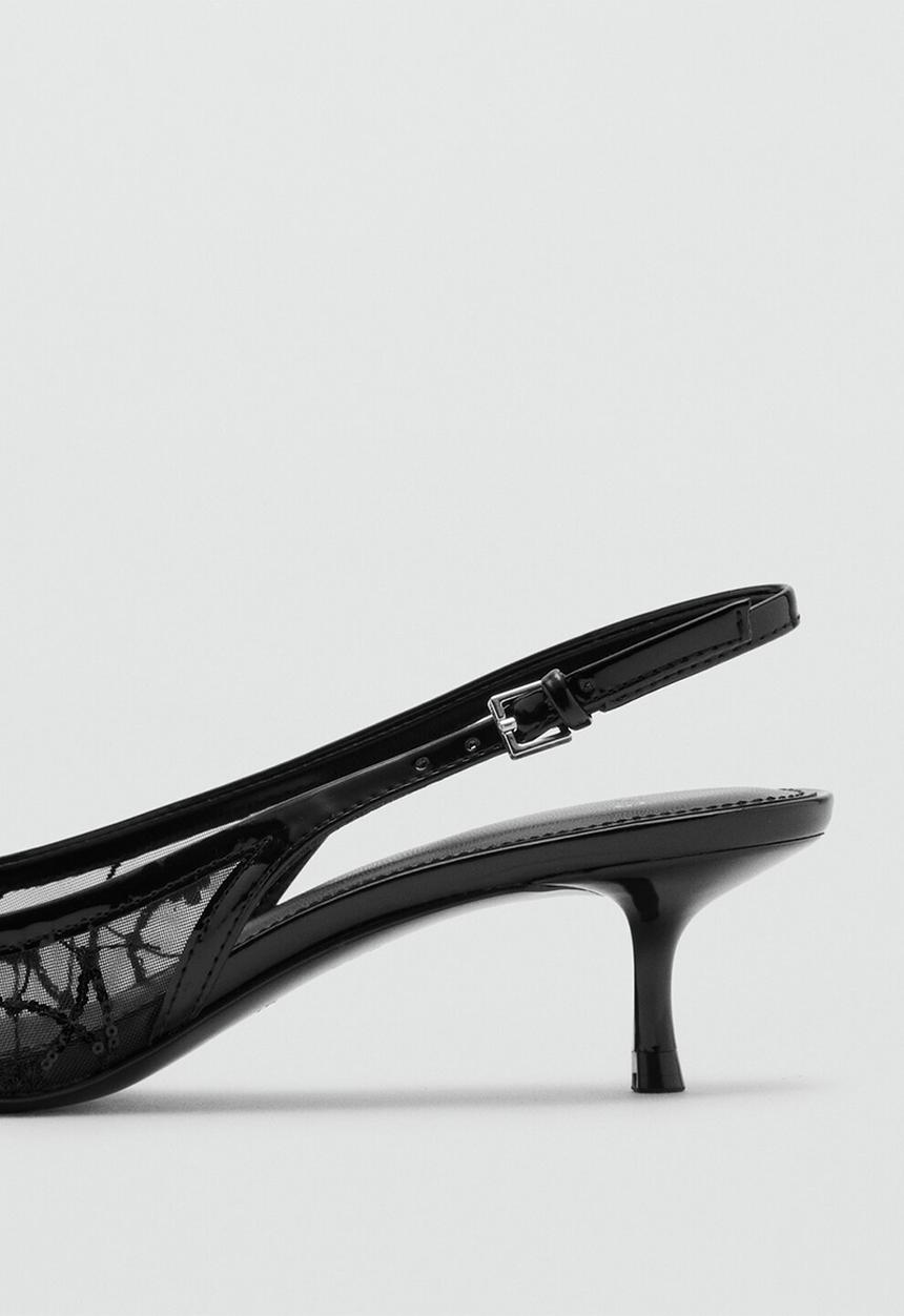 MANGO - Lorio closed toe slingback - black
