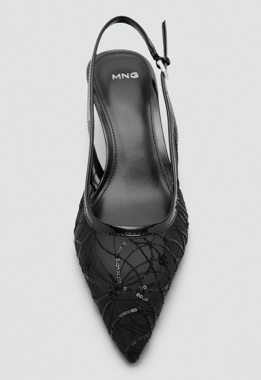 MANGO - Lorio closed toe slingback - black