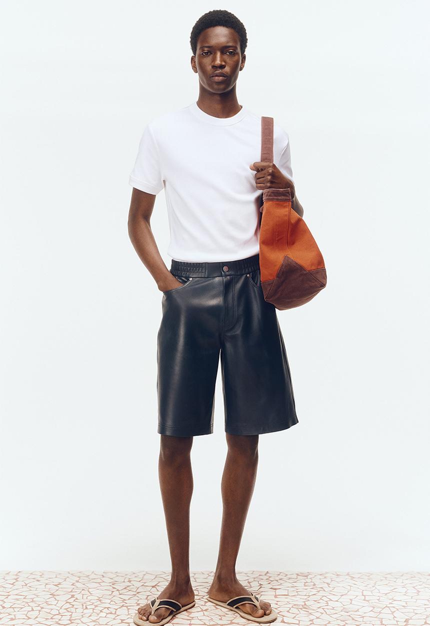 H&M - H&M Atelier: Ribbed cotton T-shirt - white