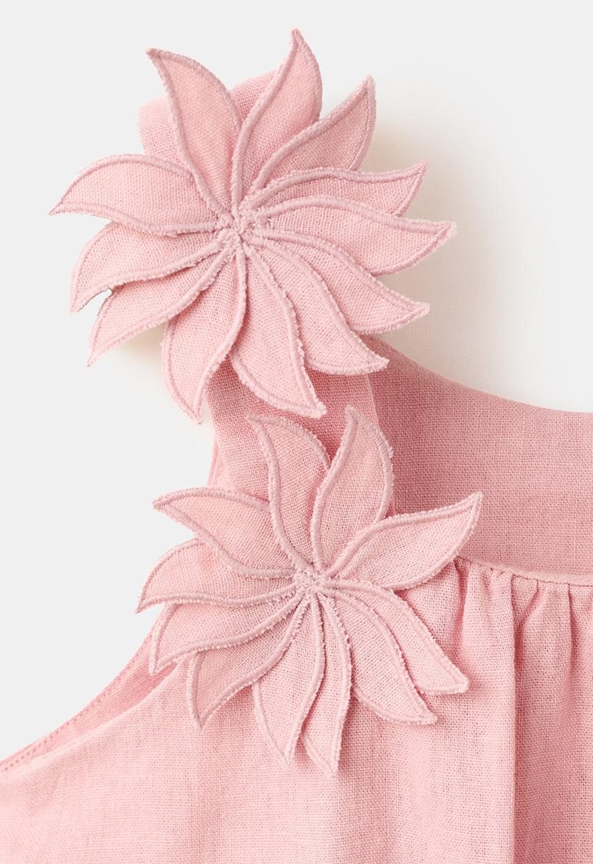 MANGO - Dress PETALO - Pink