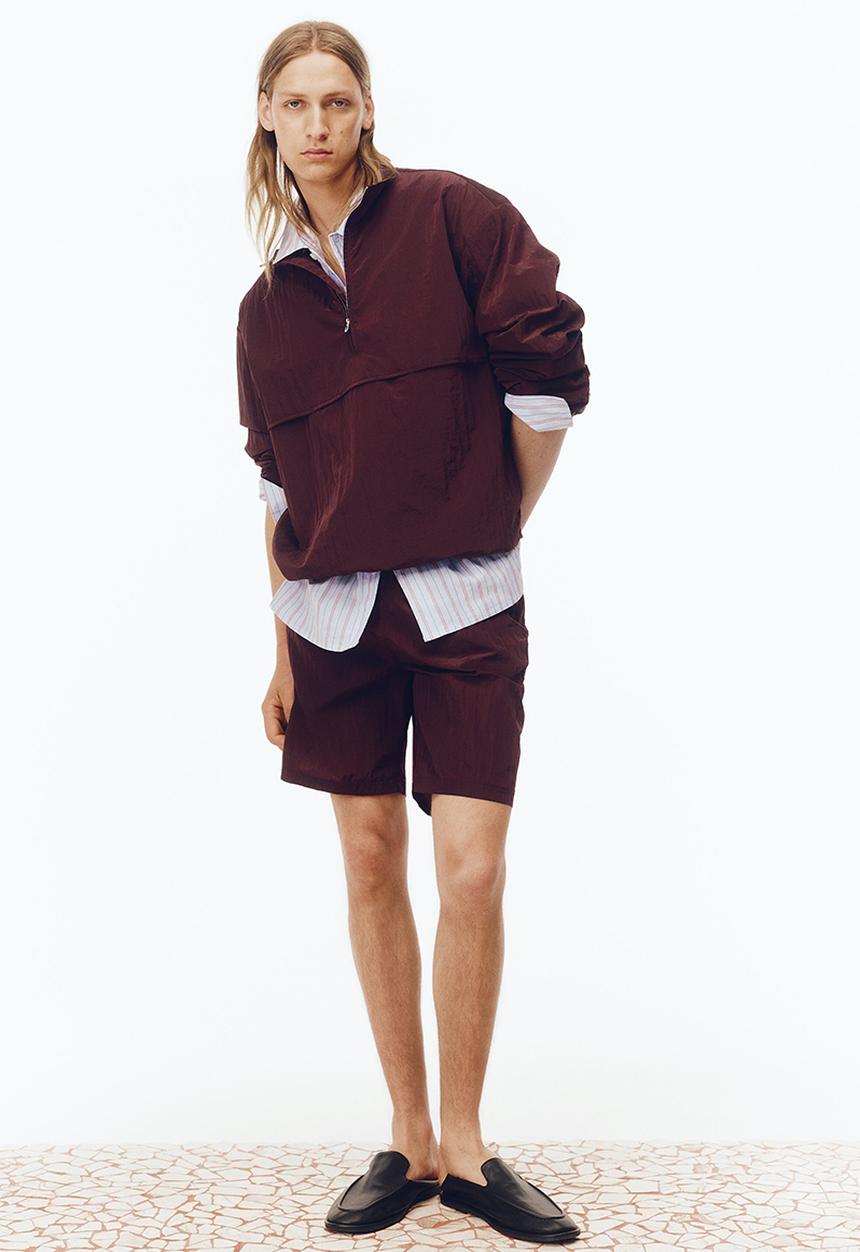 H&M - H&M Atelier: Popover jacket - burgundy