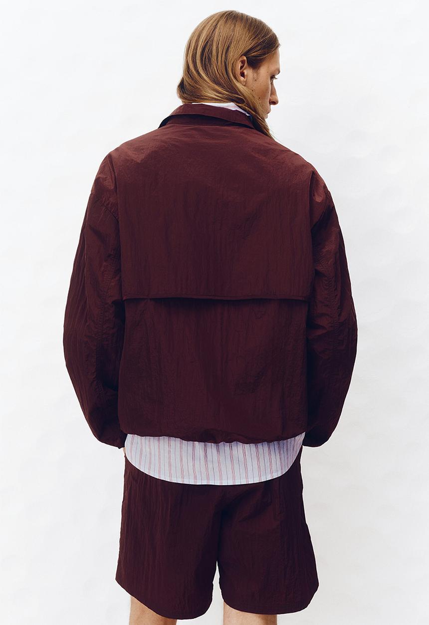 H&M - H&M Atelier: Popover jacket - burgundy