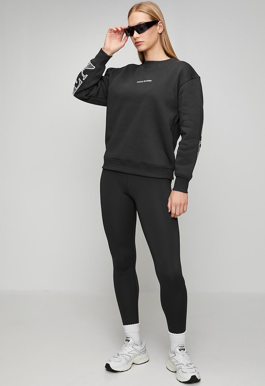 Steve Madden - Ladies cheryl regular crew neck sweat - anthracite