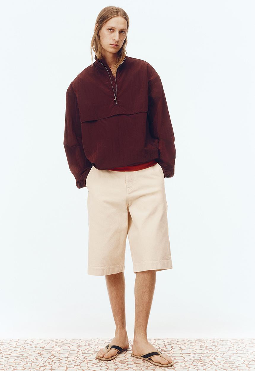 H&M - H&M Atelier: Loose fit carpenter shorts - light beige