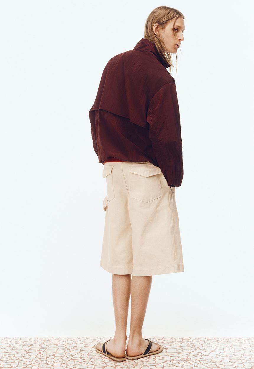 H&M - H&M Atelier: Loose fit carpenter shorts - light beige