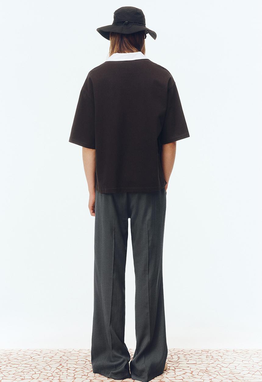 H&M - H&M Atelier: Regular fit polo shirt - black