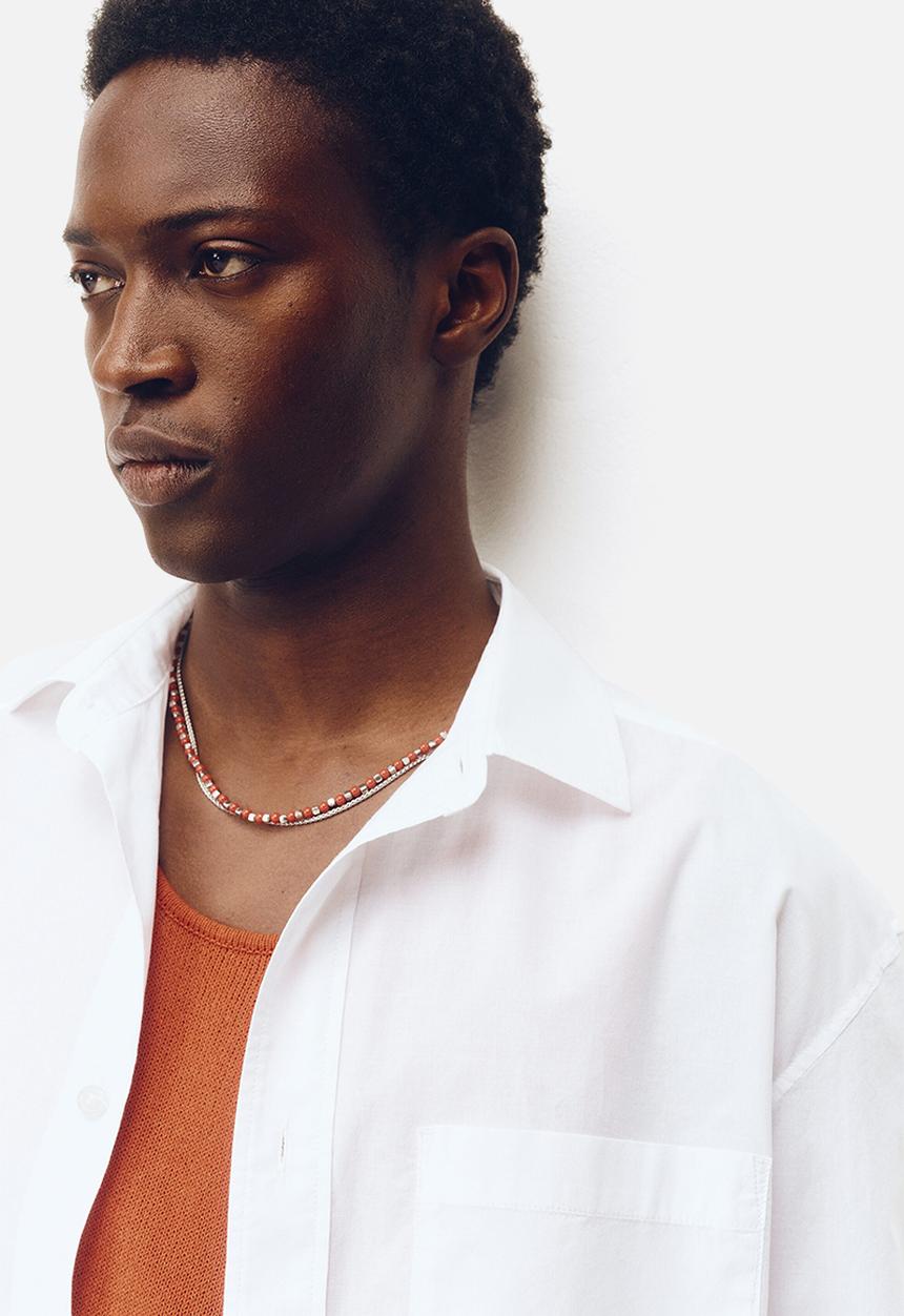 H&M - H&M Atelier: Loose fit cotton poplin shirt - white