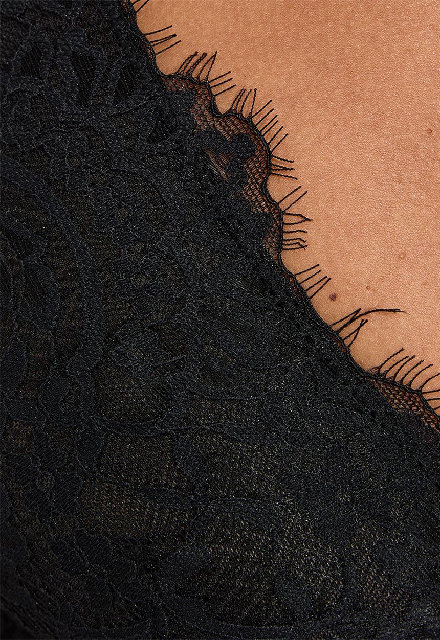 New Look - Eyelash lace high ap  - 1 black