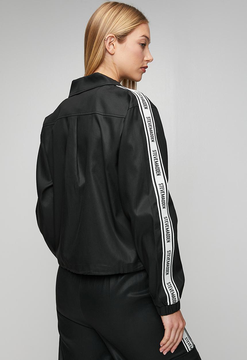 Steve Madden - Ladies sophie zip through shacket - black