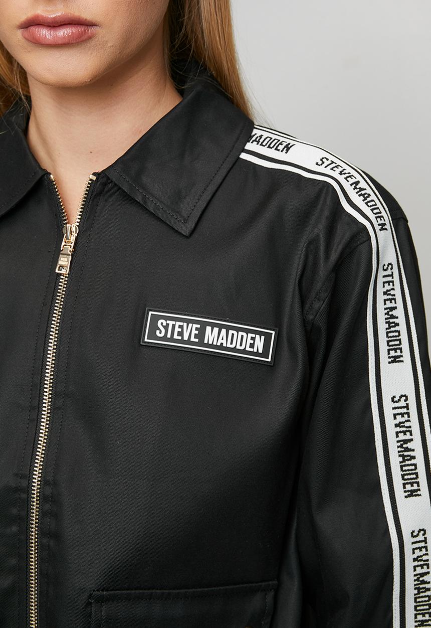 Steve Madden - Ladies sophie zip through shacket - black