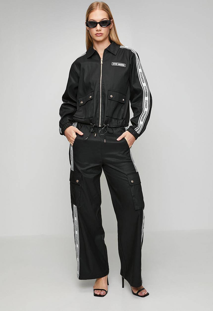 Steve Madden - Ladies sophie zip through shacket - black